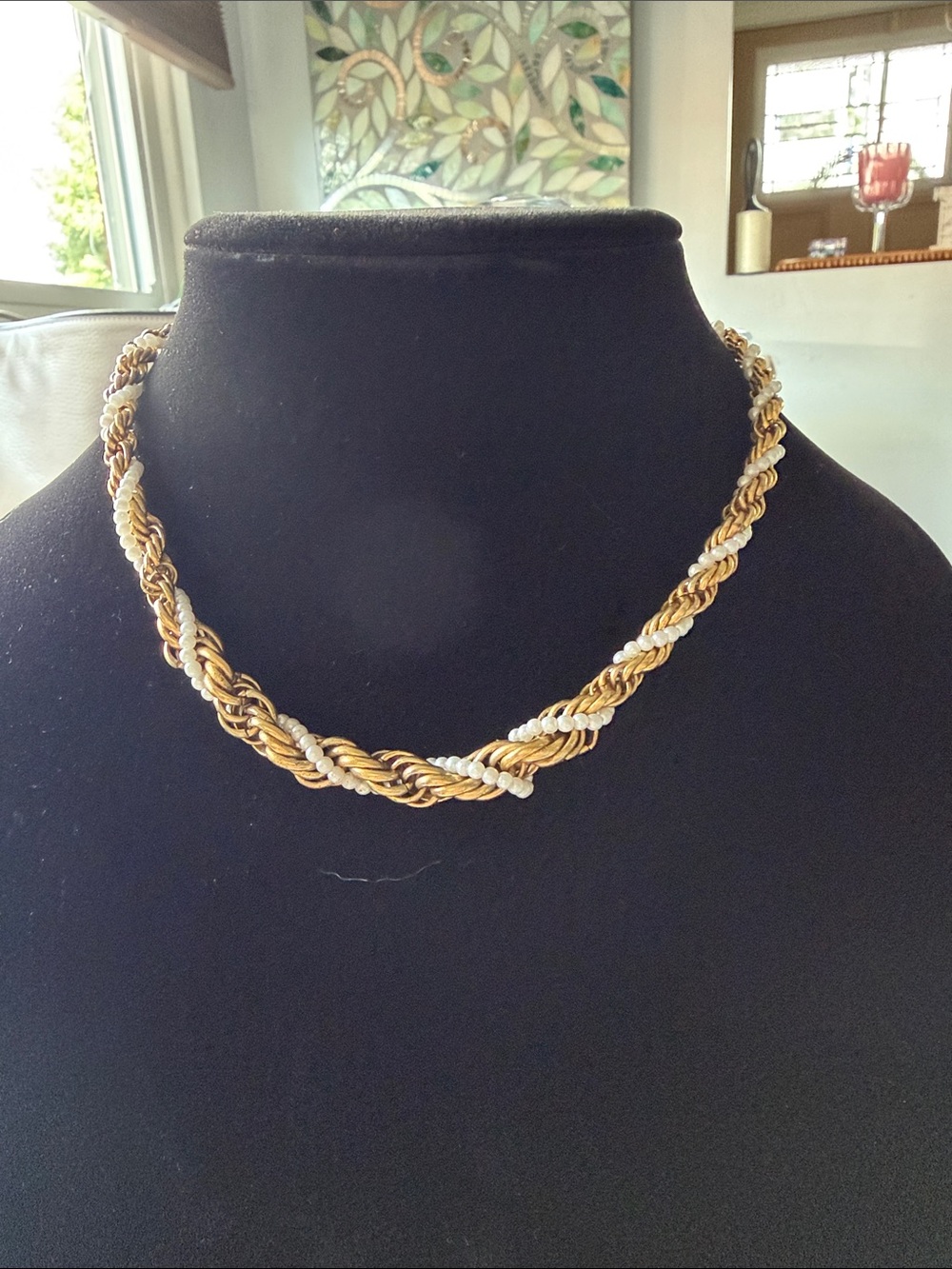 Two-Tone Gold and Silver Twisted Rope Necklace - Napier